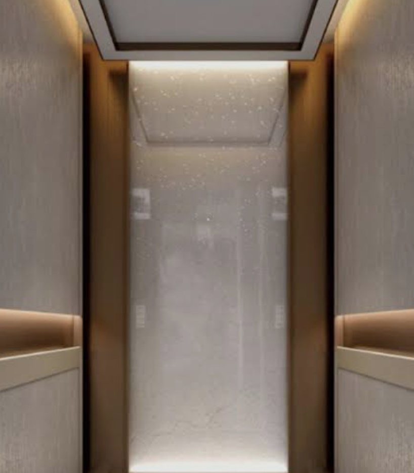 Modern premium elevator after modernization upgrade